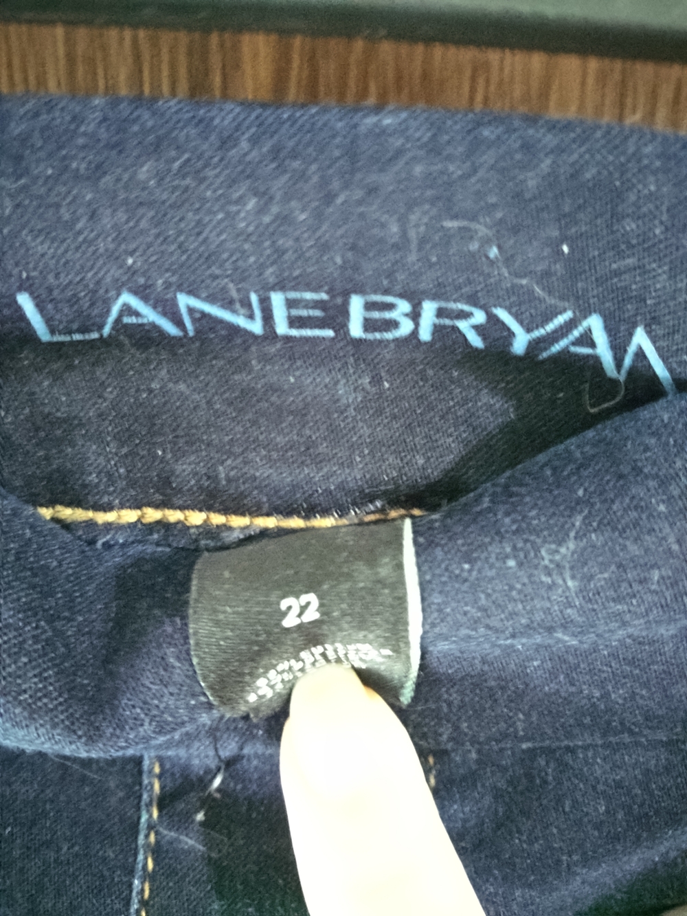 Lane Bryant Dark Wash Jeans - Navy Blue